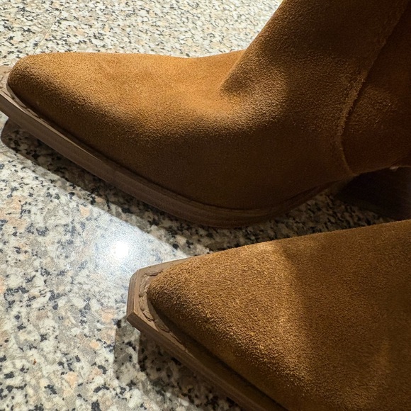 Nine West Suede Western block bootie heel - Picture 8 of 8